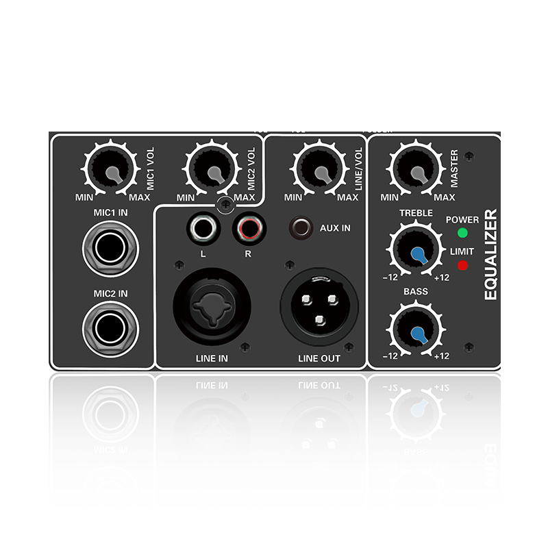 C210: Balanceret Combo Jack Line input Diskant og bas EQ kontrol Elektrisk frekvensopdeling funktionsmodul