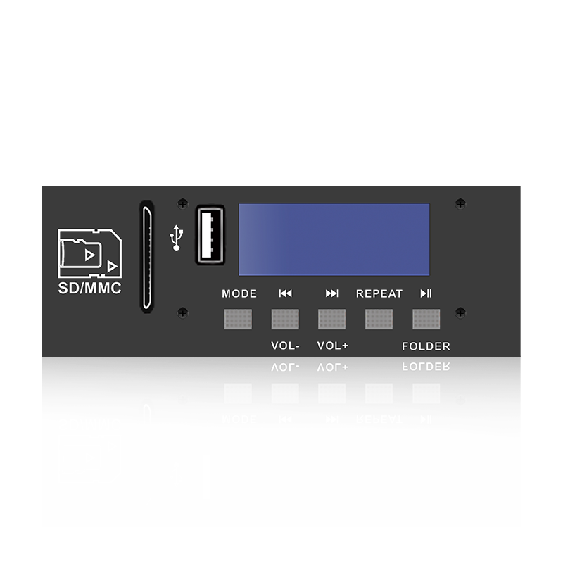 LCD6220: Fem-knaps SD/USB-stik LCD-skærm MP3-afspiller med Bluetooth, TWS