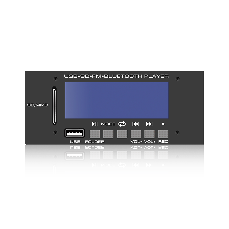 LCD6228: Seks-knaps SD/USB-stik LCD-skærm MP3-afspiller med Bluetooth, TWS