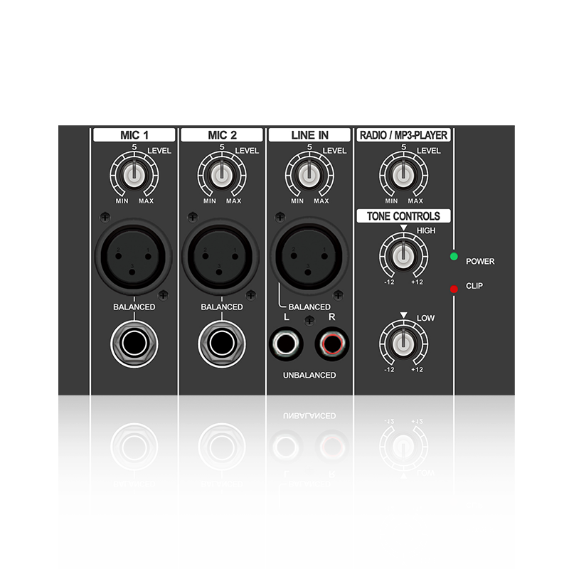 PL1: Diskant- og bas-EQ-kontrol Horisontal Analog Functinal Module til Klasse AB-forstærker