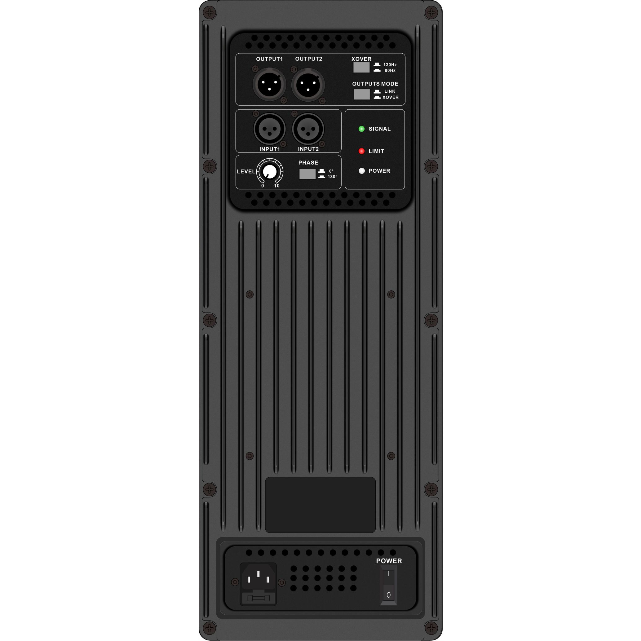 S15SUB drevet subwoofer systemforstærker