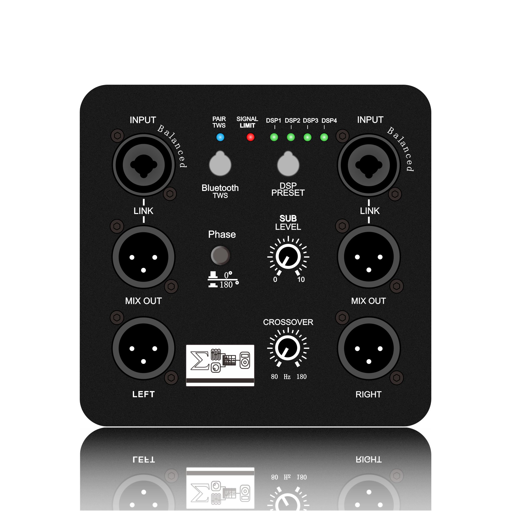 DSP1804: Multi DSP Rreset Tovejs udgang Subwoofer DSP funktionelt modul