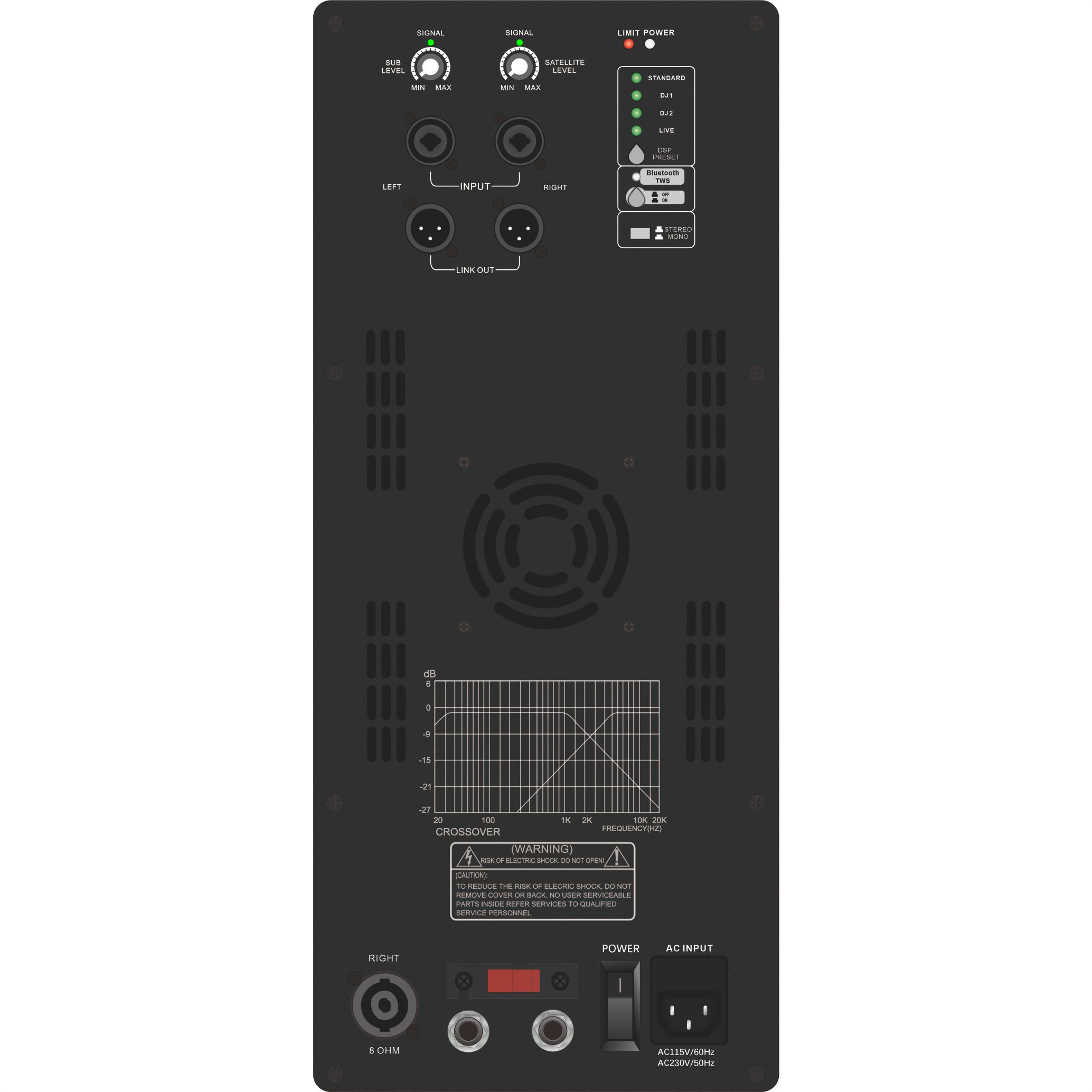 DSP1903SUB Series Powered Subwoofer 1.1 / 2.1 / 2.2 kanals system