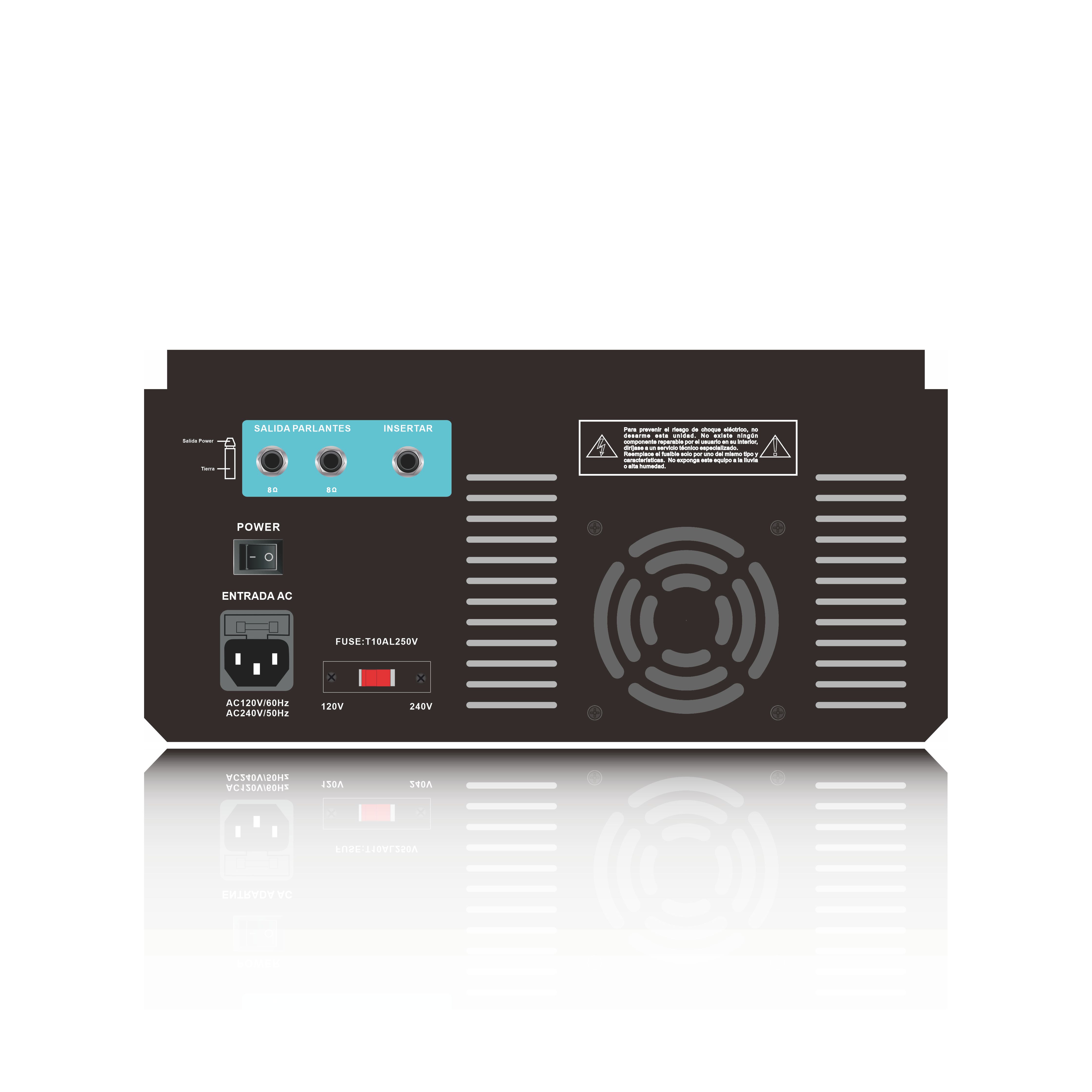 4 kanals drevet Bluetooth karaoke mixer forstærker SB4200